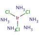 Pentaamminechloroiridium(III) chloride (CAS 15742-38-8) - chemical structure image