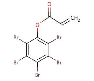 Pentabromophenyl acrylate (CAS 52660-82-9) - chemical structure image
