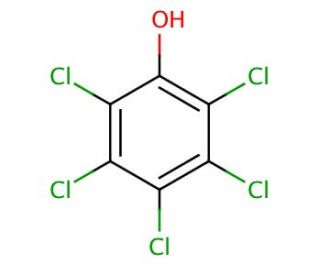 Pentachlorophenol (CAS 87-86-5) - chemical structure image