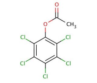 Pentachlorophenyl acetate (CAS 1441-02-7) - chemical structure image