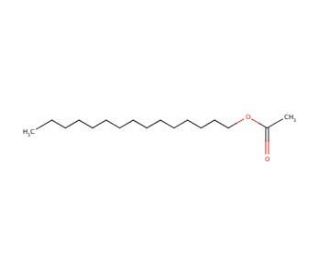 Pentadecyl acetate (CAS 629-58-3) - chemical structure image