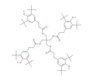 Pentaerythritol Tetrakis[3-(3,5-di-tert-butyl-4-hydroxyphenyl)propionate] - chemical structure image