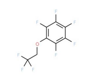 Pentafluoro(2,2,2-trifluoroethoxy)benzene (CAS 6669-03-0) - chemical structure image