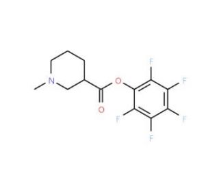 Pentafluorophenyl 1-methylpiperidine-3-carboxylate (CAS 946409-23-0) - chemical structure image