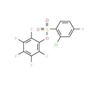Pentafluorophenyl 2-chloro-4-fluoro-benzenesulfonate - chemical structure image