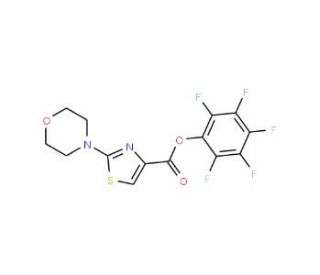 Pentafluorophenyl 2-morpholin-4-yl-1,3-thiazole-4-carboxylate (CAS 921939-02-8) - chemical structure image