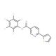Pentafluorophenyl 2-thien-2-ylpyridine-5-carboxylate (CAS 926921-59-7) - chemical structure image