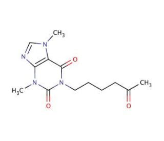 Pentoxifylline (CAS 6493-05-6) - chemical structure image