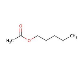 Pentyl acetate (CAS 628-63-7) - chemical structure image