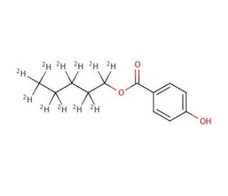 Pentyl-d11 Paraben (CAS 1216496-15-9) - chemical structure image