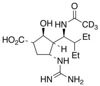 Peramivir-13C, 15N2 (CAS 330600-85-6 (unlabeled)) - chemical structure image