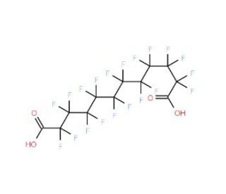 Perfluoro-1,10-decanedicarboxylic acid (CAS 865-85-0) - chemical structure image