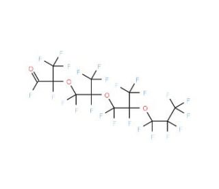 Perfluoro(2,5,8-trimethyl-3,6,9-trioxadodecanoyl)fluoride (CAS 27639-98-1) - chemical structure image