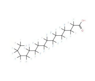 Perfluorohexadecanoic acid (CAS 67905-19-5) - chemical structure image
