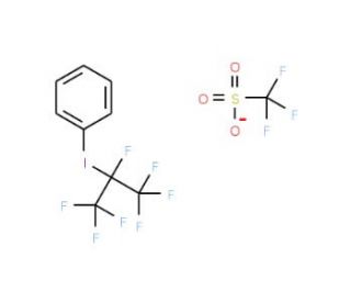 (Perfluoroisopropyl)phenyliodonium Trifluoromethanesulfonate (CAS 82959-18-0) - chemical structure image