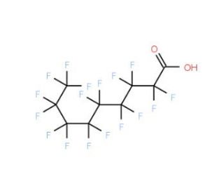 Perfluorononanoic acid (CAS 375-95-1) - chemical structure image