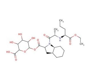 Perindopril Acyl-&beta;-D-glucuronide (CAS 120398-66-5) - chemical structure image