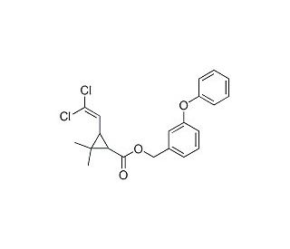 Permethrin (CAS 52645-53-1) - chemical structure image
