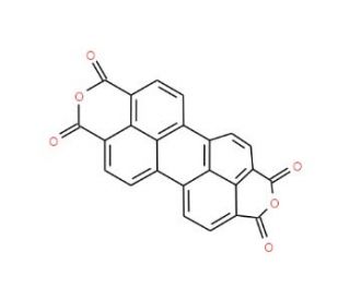 Perylene-3,4,9,10-tetracarboxylic dianhydride (CAS 128-69-8) - chemical structure image
