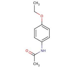 Phenacetin (CAS 62-44-2) - chemical structure image