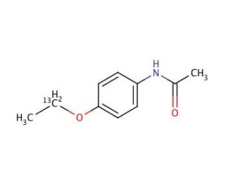 Phenacetin-ethoxy-1-13C (CAS 72156-72-0) - chemical structure image