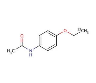 Phenacetin-ethoxy-2-13C (CAS 286425-41-0) - chemical structure image