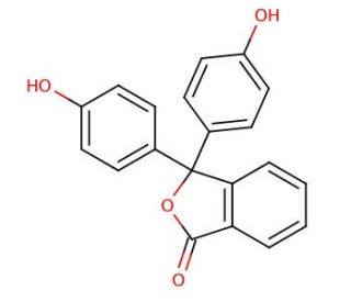 Phenolphthalein (CAS 77-09-8) - chemical structure image