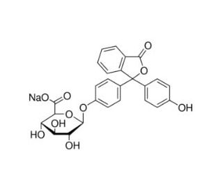 Phenolphthalein Glucuronide, Sodium Salt (CAS 6820-54-8) - chemical structure image