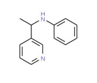 Phenyl-(1-pyridin-3-yl-ethyl)-amine - chemical structure image