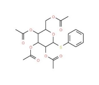 Phenyl 2,3,4,6-Tetra-O-acetyl-1-thio-&alpha;-D-mannopyranoside (CAS 108032-93-5) - chemical structure image