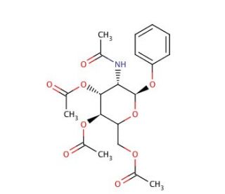 Phenyl 2-Acetamido-3,4,6-tri-O-acetyl-2-deoxy-α-D-glucopyranoside (CAS 13089-19-5) - chemical structure image