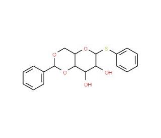 Phenyl 4,6-O-Benzylidene-1-thio-beta-D-glucopyranoside (CAS 87508-17-6) - chemical structure image