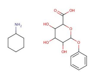 Phenyl &alpha;-L-iduronide cyclohexylammonium salt (CAS 39031-70-4) - chemical structure image