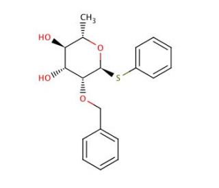 Phenyl-&alpha;-O-benzyl-1-thio-&alpha;-L-rhamnopyranoside (CAS 849938-16-5) - chemical structure image