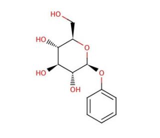 Phenyl &beta;-D-glucopyranoside (CAS 1464-44-4) - chemical structure image