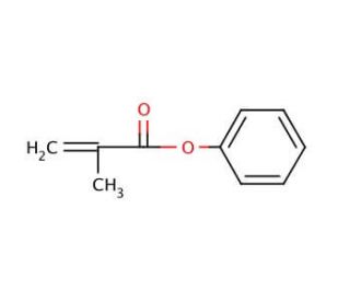 Phenyl methacrylate (CAS 2177-70-0) - chemical structure image