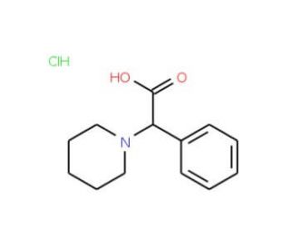 Phenyl-piperidin-1-yl-acetic acid hydrochloride (CAS 107416-50-2) - chemical structure image
