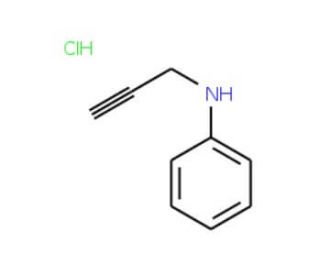 Phenyl-prop-2-ynyl-amine hydrochloride - chemical structure image