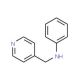 Phenyl-pyridin-4-ylmethyl-amine - chemical structure image