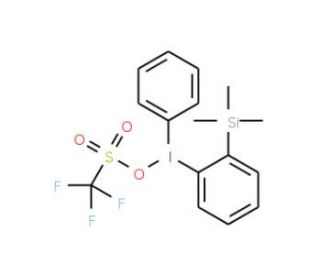 Phenyl[2-(trimethylsilyl)phenyl]iodonium Trifluoromethanesulfonate (CAS 164594-13-2) - chemical structure image