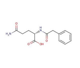 Phenylacetyl L-Glutamine (CAS 28047-15-6) - chemical structure image