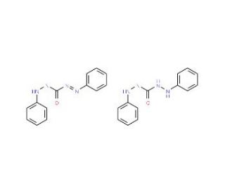 Phenylazoformic acid 2-phenylhydrazide, compound with 1,5-diphenylcarbazide (CAS 10329-15-4) - chemical structure image