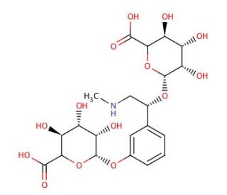 Phenylephrine 2-O-3&prime;-O-Diglucuronide - chemical structure image