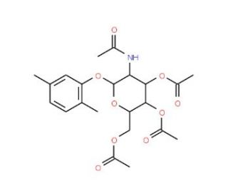 Phenylethyl 2-acetamido-3,4,6-tri-O-acetyl-2-deoxy-b-D-glucopyranoside (CAS 197574-92-8) - chemical structure image