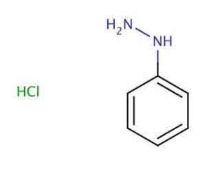 Phenylhydrazine hydrochloride (CAS 59-88-1) - chemical structure image