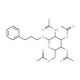 Phenylpropyl 2-acetamido-3,4,6-tri-O-acetyl-2-deoxy-b-D-glucopyranoside (CAS 220341-05-9) - chemical structure image