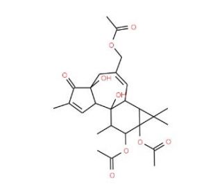 Phorbol-12,13,20-Triacetate (CAS 19891-05-5) - chemical structure image