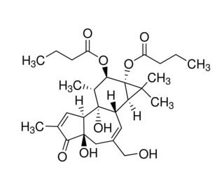 Phorbol-12,13-dibutyrate (CAS 37558-16-0) - chemical structure image