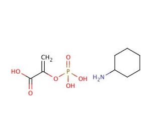Phospho(enol)pyruvic acid cyclohexylammonium salt (CAS 10526-80-4) - chemical structure image