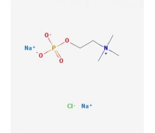 Phosphocholine Chloride Sodium Salt (CAS 16904-96-4) - chemical structure image